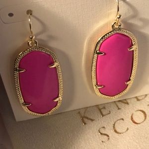 💛 KS Elle’s - Magenta & Gold Earrings